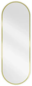 Mexen Loft lustro łazienkowe owalne 100 x 35 cm, rama złota - 9851-100-035-000-50