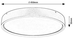 Rabalux 71289 nowoczesna lampa sufitowa LED Dewson