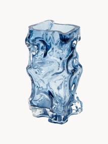 Wazon ze szkła dmuchanego Ice, W 25 cm