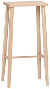 Hoker z drewna dębowego Hübsch Folk, wys. 72 cm