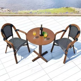 Krzesło kawiarniane styl francuski z podłokietnikami Cafe Paris Arm