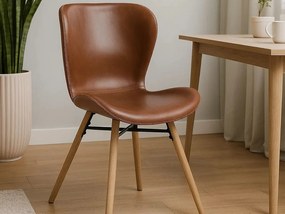 2x Krzesło Bergen dębowe tapicerowane