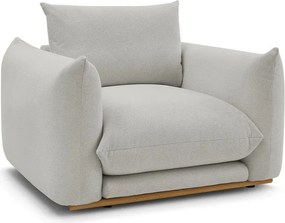 Jasnoszary fotel Ernest – Bobochic Paris