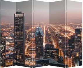 Parawan - Świecąca metropolia (210x170 cm)