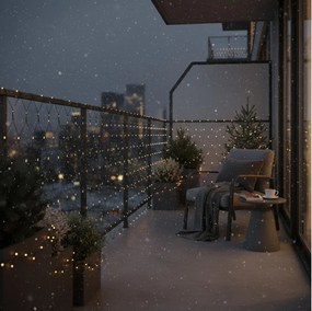 Brilagi - Zewnętrzna kurtyna LED, 160 diod, 7×2 m, IP44, ciepła biała