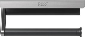 Ścienny plastikowy wieszak na ręczniki papierowe w kolorze srebra RollGrip – Joseph Joseph