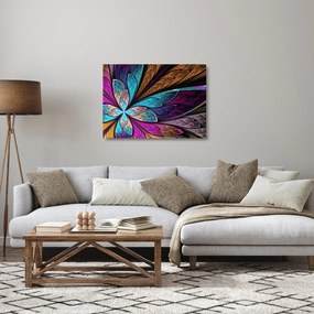 Obraz na szkle - Abstrakcja, kwiat (70x50 cm)