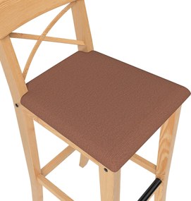 Pokrowiec na krzesło barowe Ingolf z tapicerowanym siedziskiem