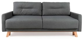 Ciemnoszara sofa rozkładana Bonami Selection Pop