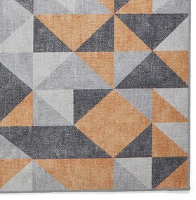 Szaro-żółty dywan odpowiedni do prania 61x120 cm Coral Yellow&amp;Grey – Think Rugs