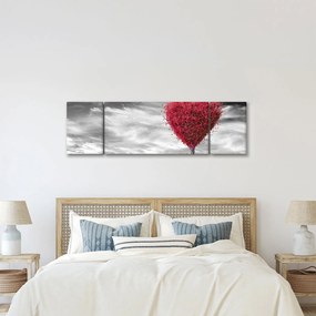 Obraz - serce z koroną drzewa (170x50 cm)
