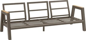 Zestaw aluminiowy HELIOS dla 5 osób (szaro-brązowy)