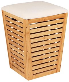 WENKO 25143100 - Kosz na pranie BAMBUSA 40x56 cm brązowy