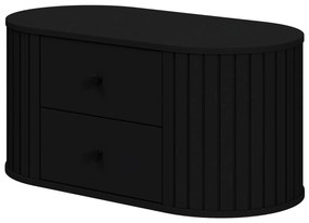 Czarna szafka łazienkowa pod umywalkę K8-G92