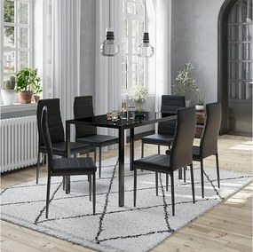 Stół jadalny czarny 120x75x70 grand