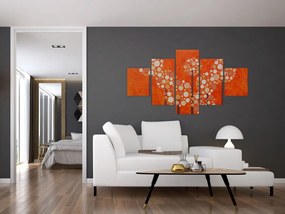 Obraz - Pomarańczowy las (125x70 cm)