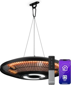 Klarstein LumiHeat Smart 2000W 15m² Promiennik Podczerwieni Sufitowy Czarny
