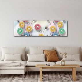 Obraz - Kolorowa łąka (170x50 cm)
