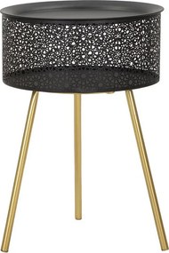 Stolik Kawowy VKH523, Czarny, 35x35x50 cm, Kendra Home