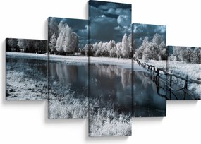 Obraz - Zamarznięty krajobraz (125x70 cm)