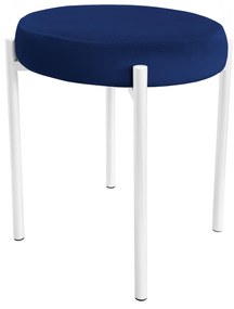 TABORET DIOR STOŁEK LOFT metal podstawa biała MG16