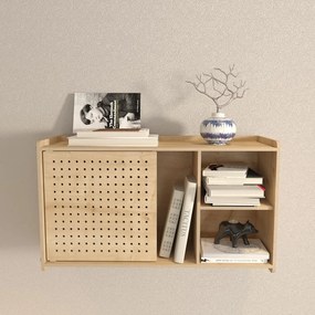 Regał ścienny w dekorze dębu 65x30 cm Sima – Kalune Design