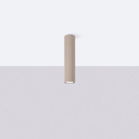 Plafon KARBON 30 taupe ryflowany SOLLUX  LIGHTING