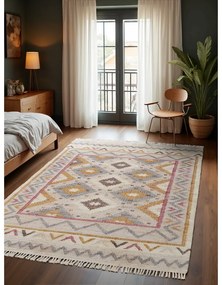 Kremowy dywan z juty tkany ręcznie 80x150 cm Roya Imani – Elle Decoration