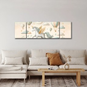 Obraz - Szczęśliwy jednorożec (170x50 cm)