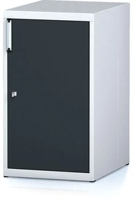 Kontenerek na narzędzia MECHANIC, z drzwiami, 2 półki, 480 x 600 x 840 mm, antracytowe drzwi