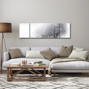 Obraz - Zimowa aleja (170x50 cm)