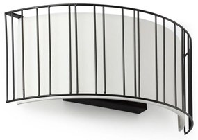 FARO 29310 - Kinkiet LINDA 2xE27/15W/100-240V biały/czarny