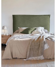 Zielony tapicerowany zagłówek 166x106 cm Tanit – Kave Home