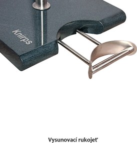 KNIRPS Wózek 50 kg - jezdny granitowy stojak na parasol z kółkami