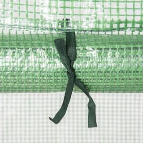 Outsunny Szklarnia Foliowa Cieplarnia na Pomidory 4 Półki Ochrona Roślin Kolor Ciemnozielony 69x50x160cm | Aosom PL