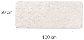 Podłużna mata łazienkowa z tłoczonym wzorem, 50 x 120 cm
