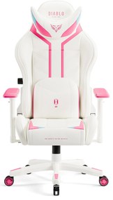 Fotel gamingowy Diablo X-Ray 2.0 Normal Size, biało-różowy