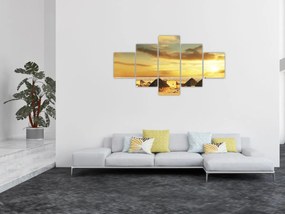 Obraz - Chaty na pustyni (125x70 cm)