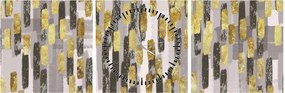 Obraz - Nowoczesna dekoracja (z zegarem) (90x30 cm)