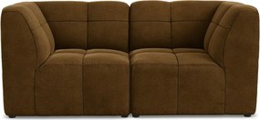 Musztardowa aksamitna sofa 180 cm Aloha – Makamii