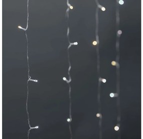 Nedis WIFILXC02W200 - Kurtyna świetlna LED bożonarodzeniowa 200 diod LED / 11 trybów 6 m IP65 Wi-Fi Tuya