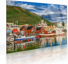 Obraz na szkle - Húsavík (70x50 cm)