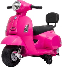 AIYAPLAY Elektryczny motorek dziecięcy Mini Vespa GTS 6V z akumulatorem litowym Ergonomiczne siedzisko i oparcie 1,5-3 lat | Aosom PL