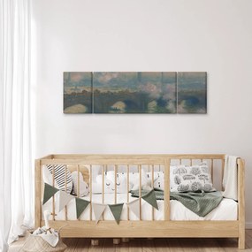 Obraz - Claude Monet, Waterloo Bridge, Gray Day, reprodukcje (170x50 cm)