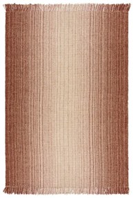 Czerwony dwustronny dywan z mieszanki juty tkany ręcznie 200x290 cm Jute Ombre Red – Flair Rugs