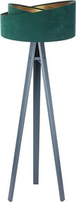 Zielono-antracytowa welurowa lampa stojąca H1-R01