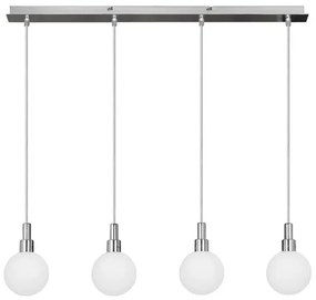 Minimalistyczna lampa wisząca na listwie chrom - V114-Suso