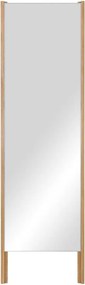 Lustro z drewnianą ramą stojące 49x166 cm Lun – noo.ma