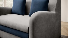 Sofa rozkładana z funkcją spania ARIO jasnoszara/granatowa ELTAP