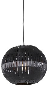 Nowoczesna lampa wisząca czarna 30 cm - Zoë